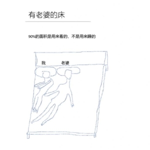 有老婆后的床